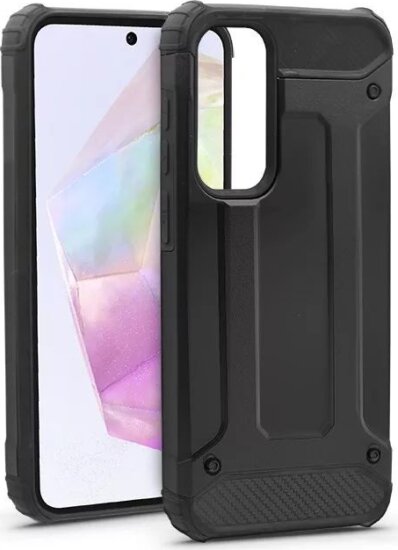 Haffner HF271786 Samsung Galaxy A35 5G Armor Ütésálló Telefon Tok - Fekete