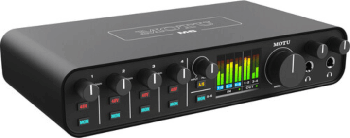 MOTU M6 USB Midi 6 csatornás Audio Interfész - Fekete