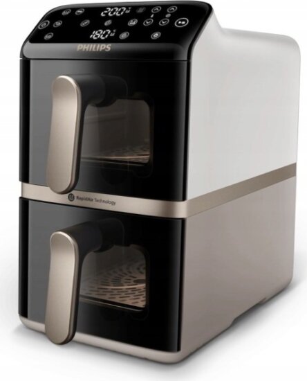 Philips NA462/80 4000 series AirFryer Okos Forrólevegős sütő 10L 2750 Watt - Fekete / Arany