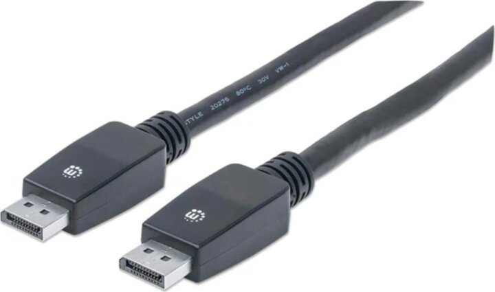 Manhattan 354134 DisplayPort Apa 1.2 - DisplayPort Apa 1.2 Kábel 10m - Fekete