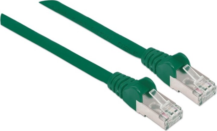 Manhattan 741071 S/FTP Cat7 RJ45 600MHz (Cat6a 500MHz) Patch Kábel 10m - Zöld