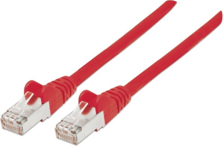 Manhattan 740821 S/FTP Cat7 RJ45 600MHz (Cat6a 500MHz) Patch Kábel 2m - Piros