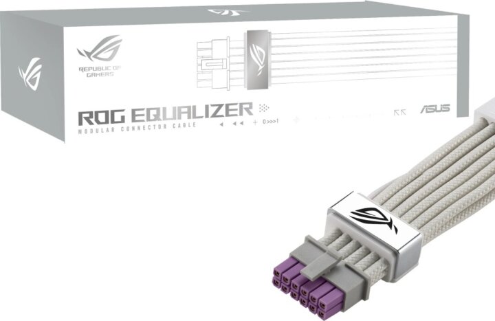 Asus ROG Equalizer 12V-2x6 PCIe VGA Moduláris Tápkábel 0.75m - Fehér