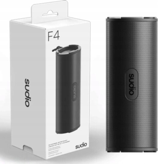 Sudio F4 Hordozható Bluetooth Hangszóró 20W - Fekete
