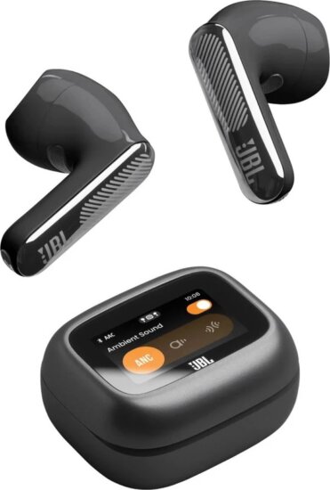 JBL Live Flex 4 Bluetooth Fülhallgató Headset Töltőtokban - Fekete