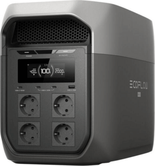 EcoFlow DELTA 3 Max Powerstation- Hordozható Akku Állomás 2048 Wh