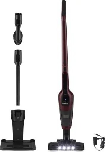 Gorenje SVC216100FSIIR Porzsák Nélküli álló / kézi porszívó 130W - Bordó