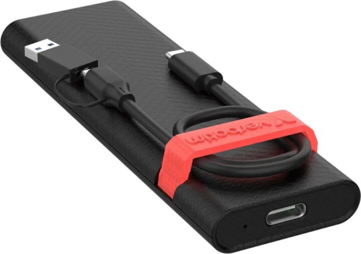 Verbatim 32261 2.5" USB-C 3.2 Gen 2 Külső HDD/SSD Ház - Fekete/Piros