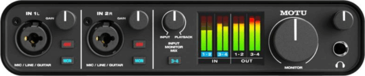 MOTU M4 USB 4 csatornás Audio Interfész - Fekete