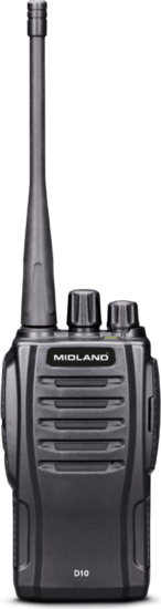 Midland D10 Hordozható Digitális / Analóg rádió - Fekete