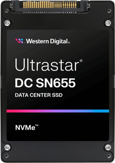 Western Digital 30.72TB Ultrastar DC SN655 U.3 NVMe PCIe 4.0 SSD