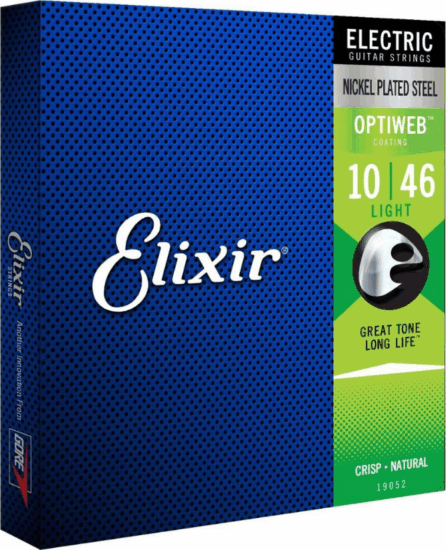Elixir 19052 Optiweb Light (10-46) Elektromos Gitárhúr-készlet ( 6db / csomag)