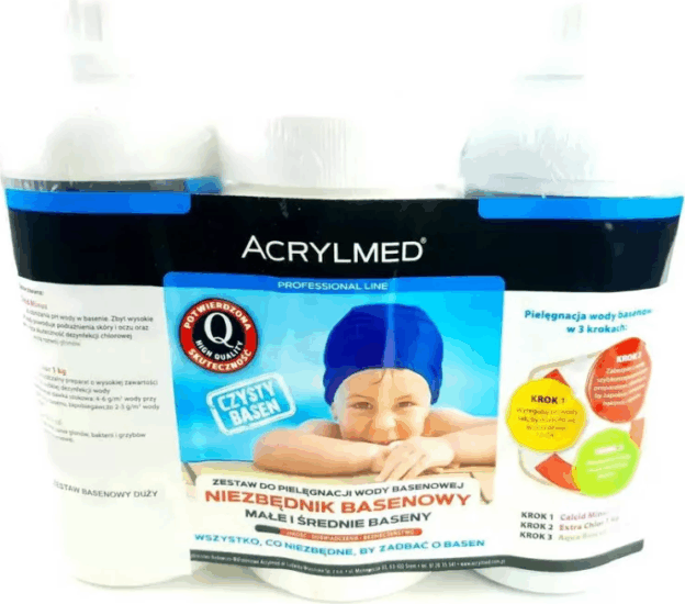 Acrylmed 5905857049941 Medencevíz Ápoló készlet 3 darabos