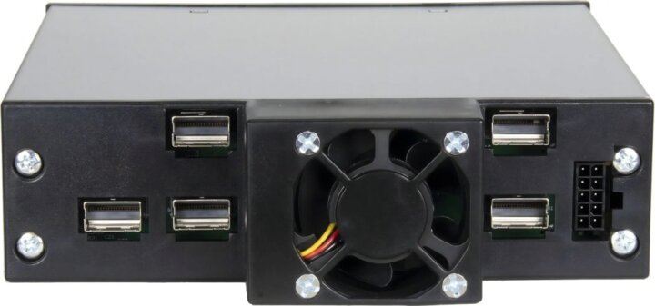 Inter-Tech ST-5244 4x M.2 SSD beépítő keret 5,25"