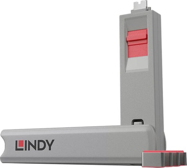 Lindy 40425 USB Type-C / Thunderbolt 3 Portzár 4db zár + 1 kulcs - Szürke