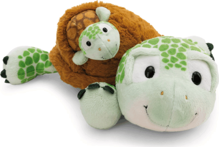 Nici Green Teknős kicsinyével plüssfigura 28 cm