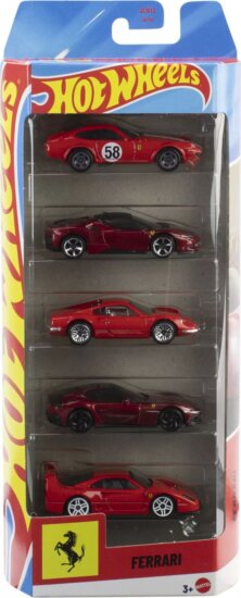 Mattel Hot Wheels Ferrari 5 Darabos Játékautó Szett