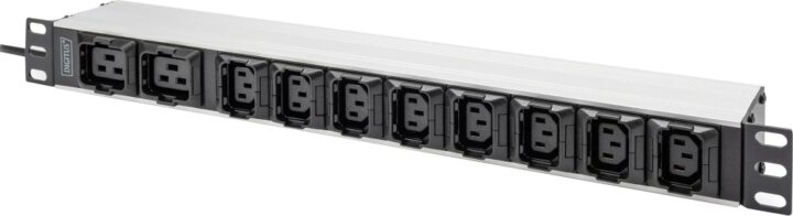Digitus DN-95427 19" Rack 10 aljzatos Hálozati Elosztó - Fekete Digitus DN-95427 19" Rack 10 aljzatos Hálozati Elosztó - Fekete