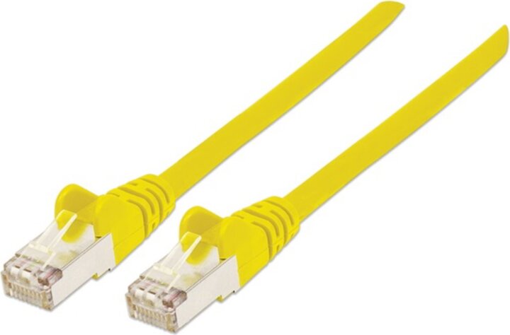 Manhattan 740777 S/FTP Cat7 RJ45 600MHz (Cat6A 500MHz) Patch Kábel 1.5m - Sárga