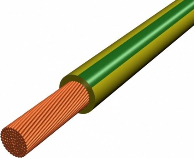 H07V-K 1x10mm² MKH Elektromos Sodrott Réz Vezeték - Zöld/Sárga