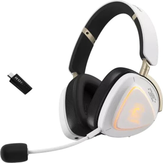 ASUS ROG DELTA II Bluetooth + RF Wireless / Vezetékes Gaming Headset - Fehér / Fekete