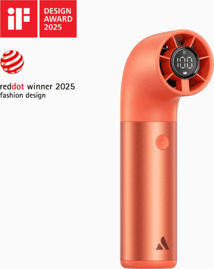 Aecooly Aero Ultra Akkus kézi ventilátor 15cm - Narancssárga