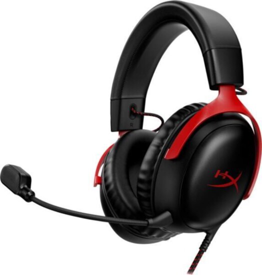 HP HyperX Cloud III Vezetékes Gaming Headset - Fekete / Piros HP HyperX Cloud III Vezetékes Gaming Headset - Fekete / Piros