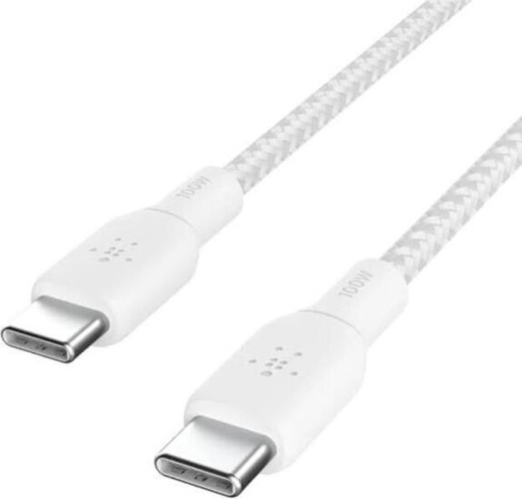 Belkin CAB024HQ2MWH USB-C Apa - USB-C Apa 2.0 Adat és Töltőkábel 60 Watt 2m - Fehér