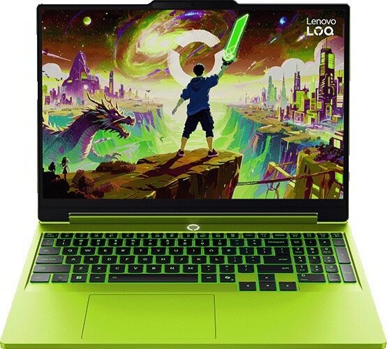Lenovo LOQ 15AHP11 Laptop Zöld (15,3" / AMD Ryzen 7-250 / 16GB / 512GB M.2 SSD / Nvidia GeForce RTX 5050)