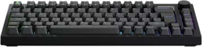 AVAX GM03 98% Gasket Silent White Switch Mechanikus Vezetékes RGB Gaming Billentyűzet HUN - Fekete