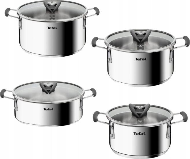 Tefal G7378S55 Opti Rozsdamentes Acél Edénykészlet - Inox (8 részes)