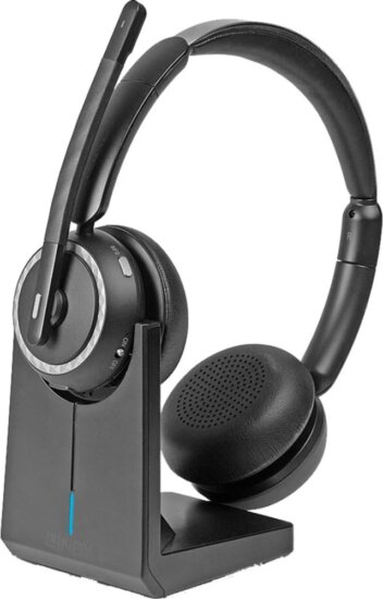 Lindy L118 Bluetooth Irodai Headset Töltőállomással - Fekete Lindy L118 Bluetooth Irodai Headset Töltőállomással - Fekete