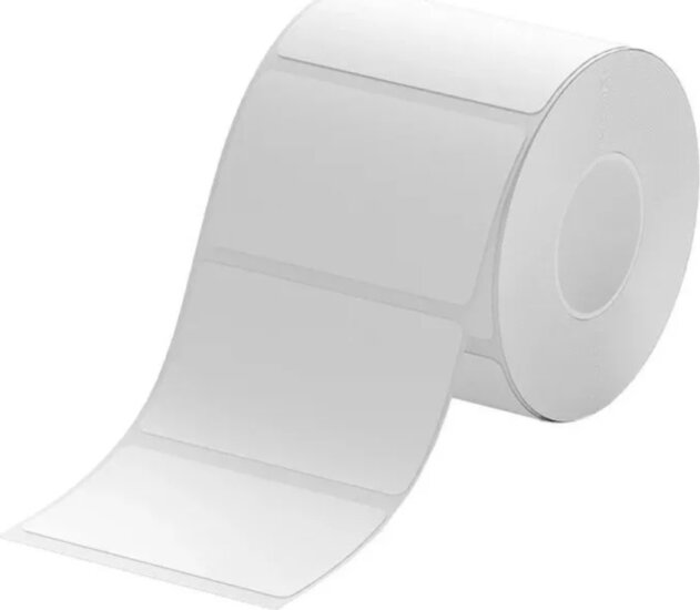 NIIMBOT 50 x 30 mm Etikett címke Niimbot B1 / B21 / B3S nyomtatókhoz - Kék nyomtatás (230 címke/tekercs)