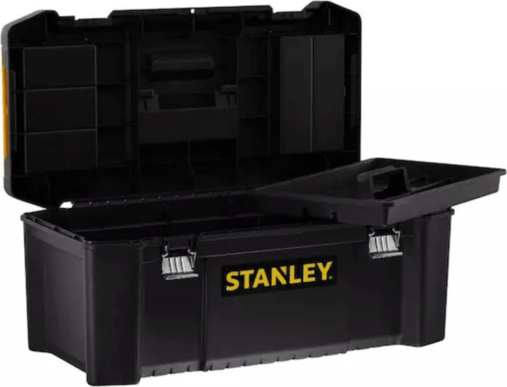 Stanley Essential 26 Szerszámos láda 661 x 324 x 280 mm - Fekete