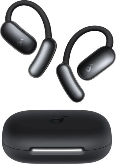 Anker Soundcore AeroFit 2 AI Bluetooth Fülhallgató Headset Töltőtokban - Fekete