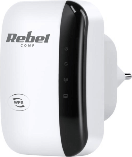Rebel KOM1030 Wi-Fi hálózati jelerősítő - Fehér/ Fekete Rebel KOM1030 Wi-Fi hálózati jelerősítő - Fehér/ Fekete