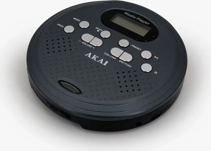 Akai ACDP-200 PLUS Hordozható Bluetooth CD Lejátszó - Fekete