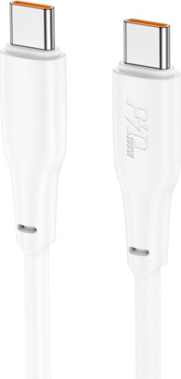 Hoco X93 USB-C apa - USB-C apa 2.0 Adat és Töltőkábel 100W 2m - Fekete