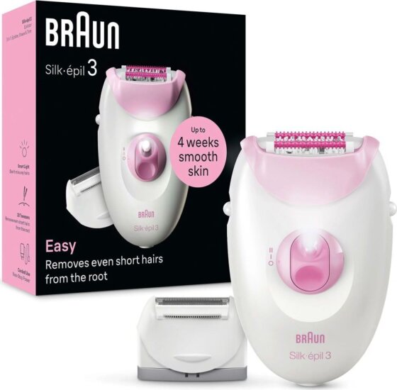 Braun Silk-épil 3 SE3-031 Epilátor - Fehér/Rózsaszín