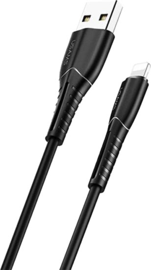 Usams SJ364USB01 USB-A apa 2.0 - Lightning apa iPhone Adat- és Töltőkábel 1m - Fekete