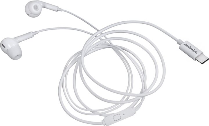 Activejet USB-C Vezetékes Fülhallgató - Fehér