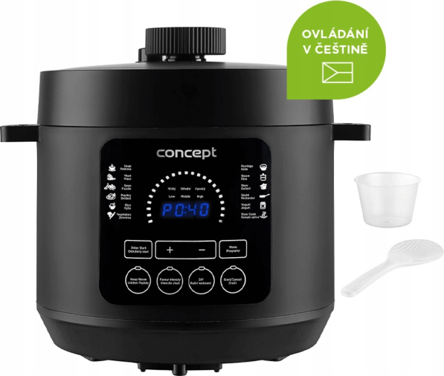 Concept CK6001 Multifunkciós Elektromos Főzőedény 5.8L 1000 Watt - Fekete Concept CK6001 Multifunkciós Elektromos Főzőedény 5.8L 1000 Watt - Fekete