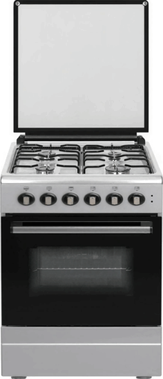 Novacook T50GE-INX Kombinált 4 zónás szabadonálló Gáz/Elektromos Tűzhely - Inox