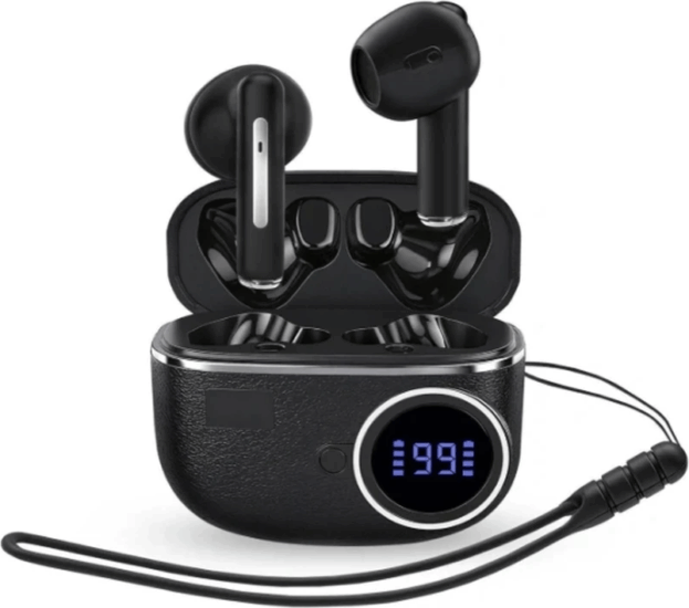 Energy Sistem Bluetooth Fülhallgató Headset Töltőtokban - Fekete