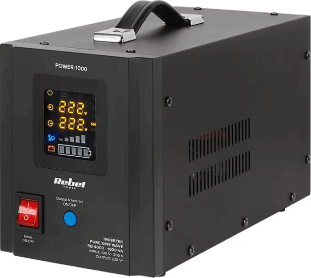 Rebel POWER-1000 RB-4003 1000VA / 700W UPS Szünetmentes Tápegység Rebel POWER-1000 RB-4003 1000VA / 700W UPS Szünetmentes Tápegység