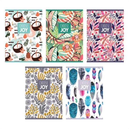 PD School Choose Joy 40 lapos 4. Osztályos A5 Vonalas Füzet (5 db / csomag)