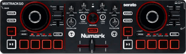 Numark Mixtrack Go 2 Csatornás Analóg Keverőpult Mixer - Fekete