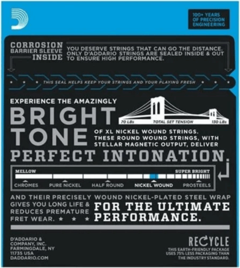 D'Addario EXL120 Nickel Wound Elektromos Gitárhúr-készlet (9-42) D'Addario EXL120 Nickel Wound Elektromos Gitárhúr-készlet (9-42)