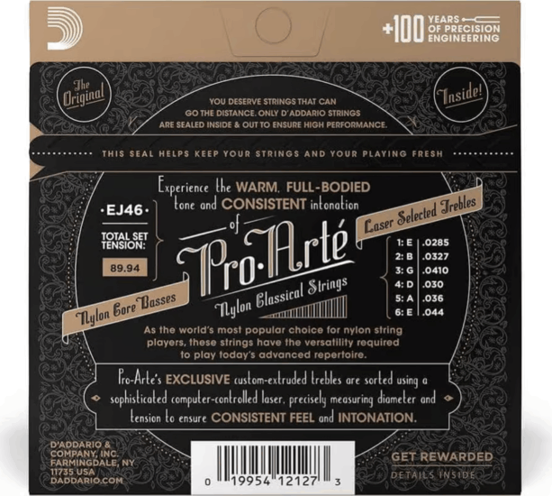 D'Addario EJ46 Pro-Arté Nylon Klasszikus Gitárhúr-készlet (29-44) D'Addario EJ46 Pro-Arté Nylon Klasszikus Gitárhúr-készlet (29-44)