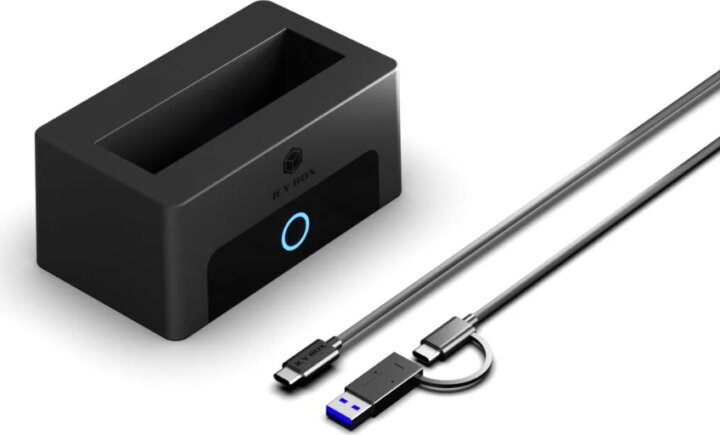 ICY BOX IB-1123M-CU31 HDD/SSD Dokkoló állomás (USB-C 3.2 Gen 2 - M.2 NVMe / SATA)